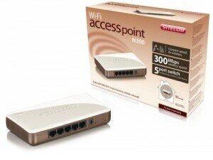 Маршрутизатор Sitecom WLR-3100 (802.11n, 2.4ГГц, 300 Мбит/с, 4xLAN, 100Мбит/сек) RET
