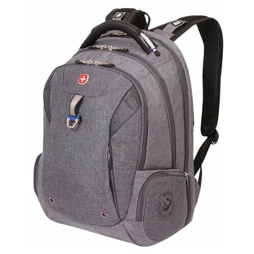 фото Рюкзак wenger, универсальный, серый, черные вставки, функция scansmart, 31 л, 47х34х20 см, 5902403416, 1 шт.
