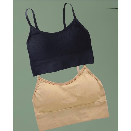 Топ размер M, черный, бежевый