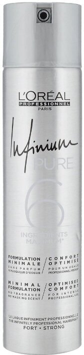 Loreal Professionnel Infinium Pure Лак сильной фиксации 300 мл 1 шт