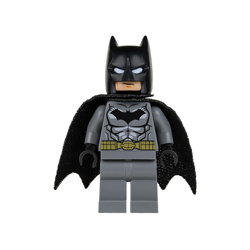 минифигурка лего lego lor112 frodo baggins dark green cape light nougat feet Минифигурка Lego Batman - Dark Bluish Gray Suit, Gold Belt, Black Hands, Spongy Cape sh151 NEW