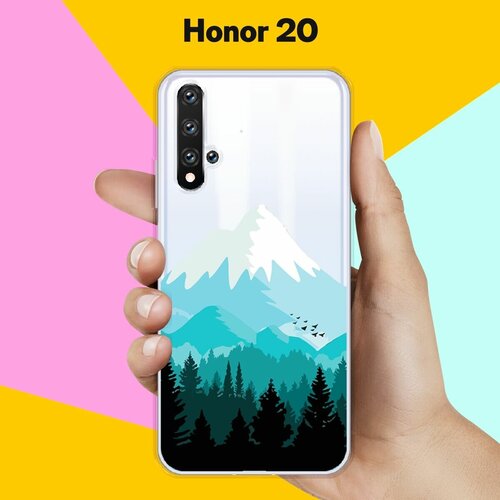 Силиконовый чехол Снежные горы на Honor 20 силиконовый чехол на honor 80 pro хонор 80 про с принтом снежные горы