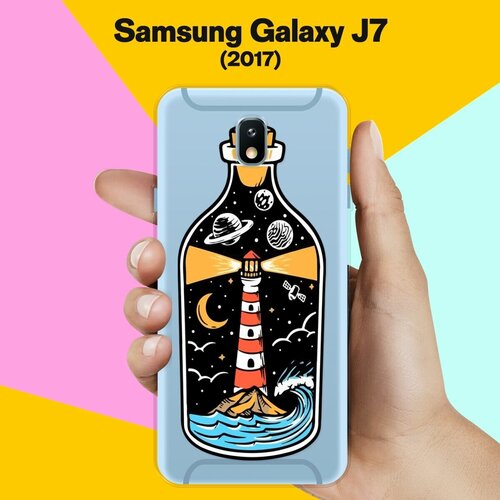 Силиконовый чехол на Samsung Galaxy J7 (2017) Бутылка / для Самсунг Галакси Джей 7 2017 пластиковый чехол влюбленные котики 6 на samsung galaxy j7 2017 самсунг галакси джей 7 2017