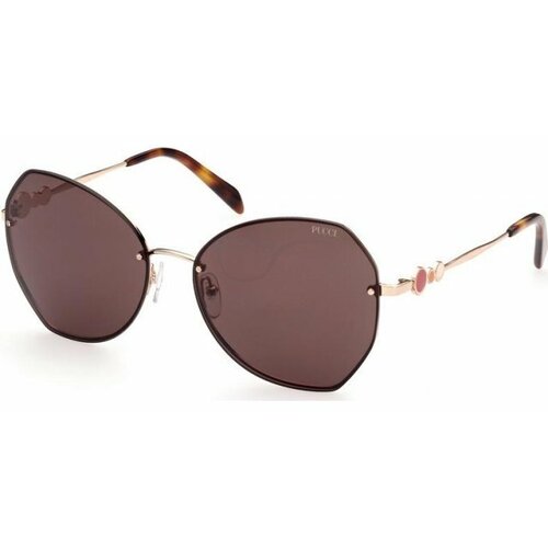 Солнцезащитные очки Emilio Pucci, коричневый