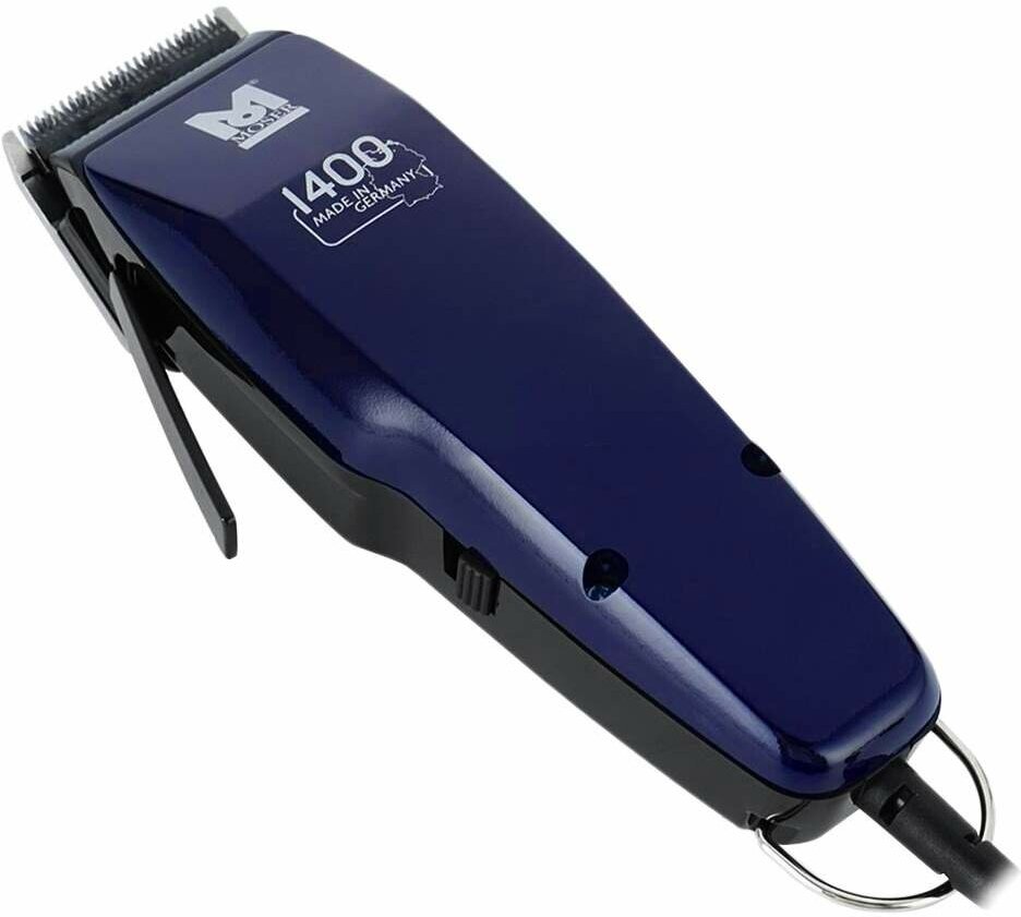 Машинка для стрижки Moser Hair clipper Edition синий 10Вт (насадок в компл:3шт) - фотография № 4