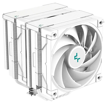 Кулер для процессора DEEPCOOL AK620 WH LGA20XX/1700/1200/115X/AM5/AM4 (8шт/кор TDP 260W PWM DUAL Fan 120mm 6 тепл. трубок белый) RET (AK620 WH)