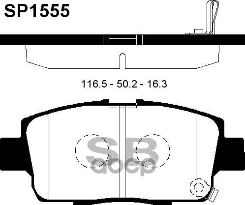 Колодки Тормозные Дисковые Sangsin brake арт. SP1555