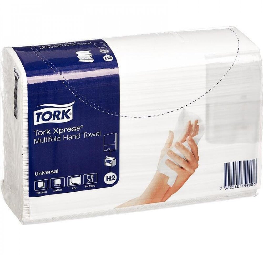 Двухслойное бумажное полотенце TORK Universal Multifold