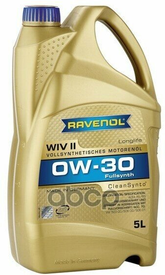 Ravenol Моторное Масло Ravenol Wiv Ii Sae 0W-30 ( 5Л) New