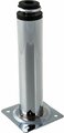 Ножка Tech-Krep D30х150 мм, круглая, метал, регулируемая, хром - накладка 127481