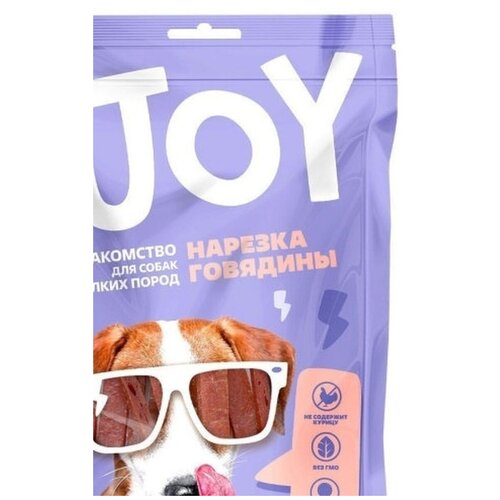 Лакомство для собак мелких пород JOY Нарезка из говядины 60г