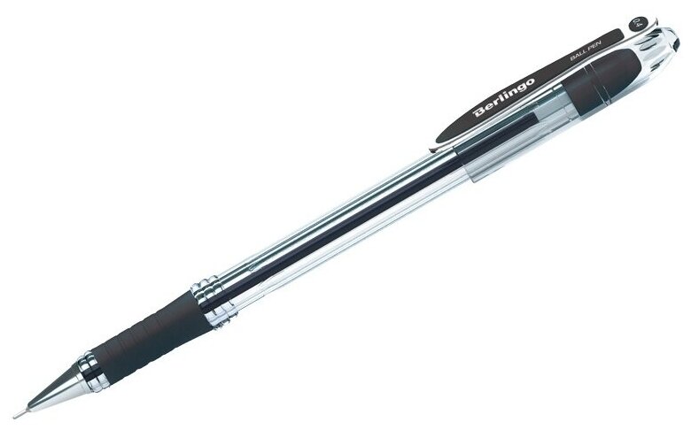 Ручка шариковая Berlingo "I-10" черная, 0,4 мм (CBp_40011)