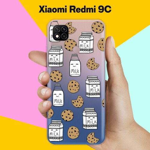 Силиконовый чехол Молоко и печеньки на Xiaomi Redmi 9C силиконовый чехол молоко и печеньки на xiaomi redmi note 7