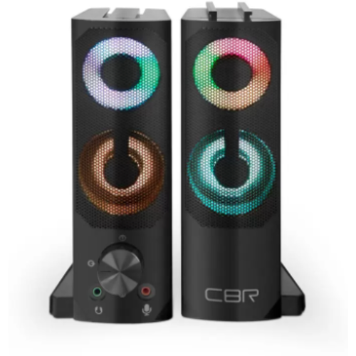 Колонки 2.0 CBR CMS, компьютеная акустика 2.0, черный