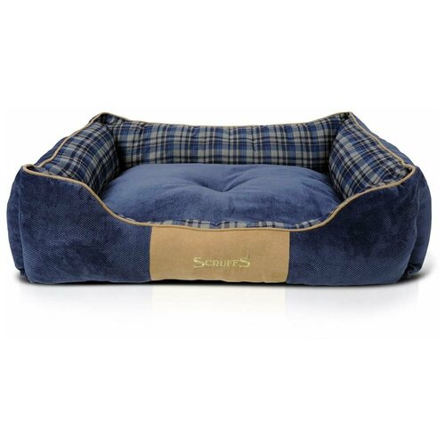 Лежак для собак и кошек Scruffs Highland Box Bed 50х40х13 см 50 см 40 см blue 13 см