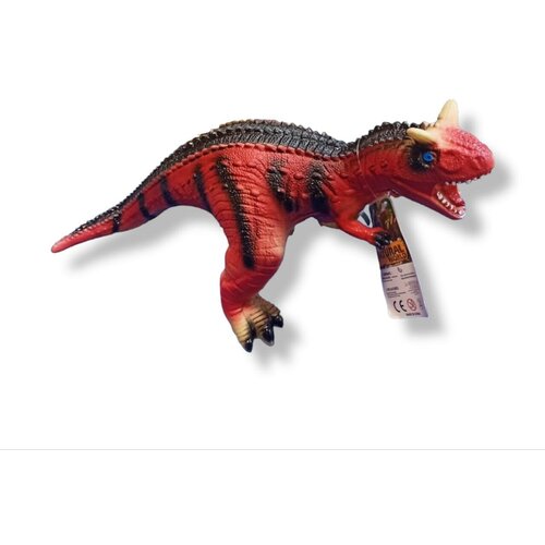 Игрушка Динозавр Карнотавр музыкальный 40 см красный