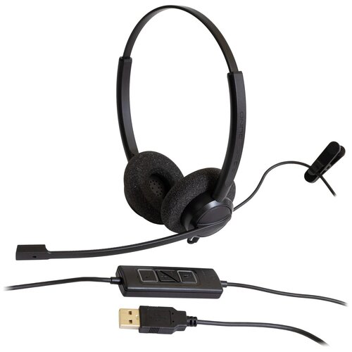 Профессиональная ADDASOUND CRYSTAL UC2732 (EPIC 832) с микрофоном, USB-A, гарнитура Stereo, черный (black) (ADD-CRYSTAL-UC2732 (ADD-EPIC-832))