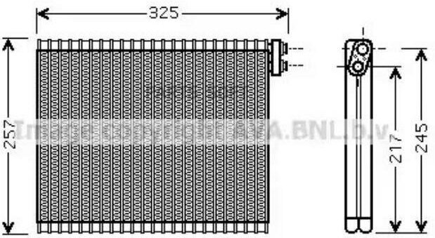 Испаритель Кондиционера Lexus Is 2.2D/2.5 05- Ava арт. TOV484