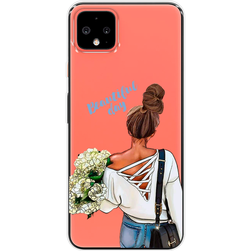 Силиконовый чехол на Google Pixel 4 XL / Гугл Пиксель 4 XL Beautiful day vector, прозрачный силиконовый чехол на google pixel 8 гугл пиксель 8 beautiful day vector прозрачный