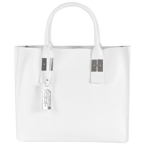 фото Сумка/сумка женская/сумка женская натуральная кожа/mayger/а-дс-316-3/белый/модель сэтчел/вмещает формат а4