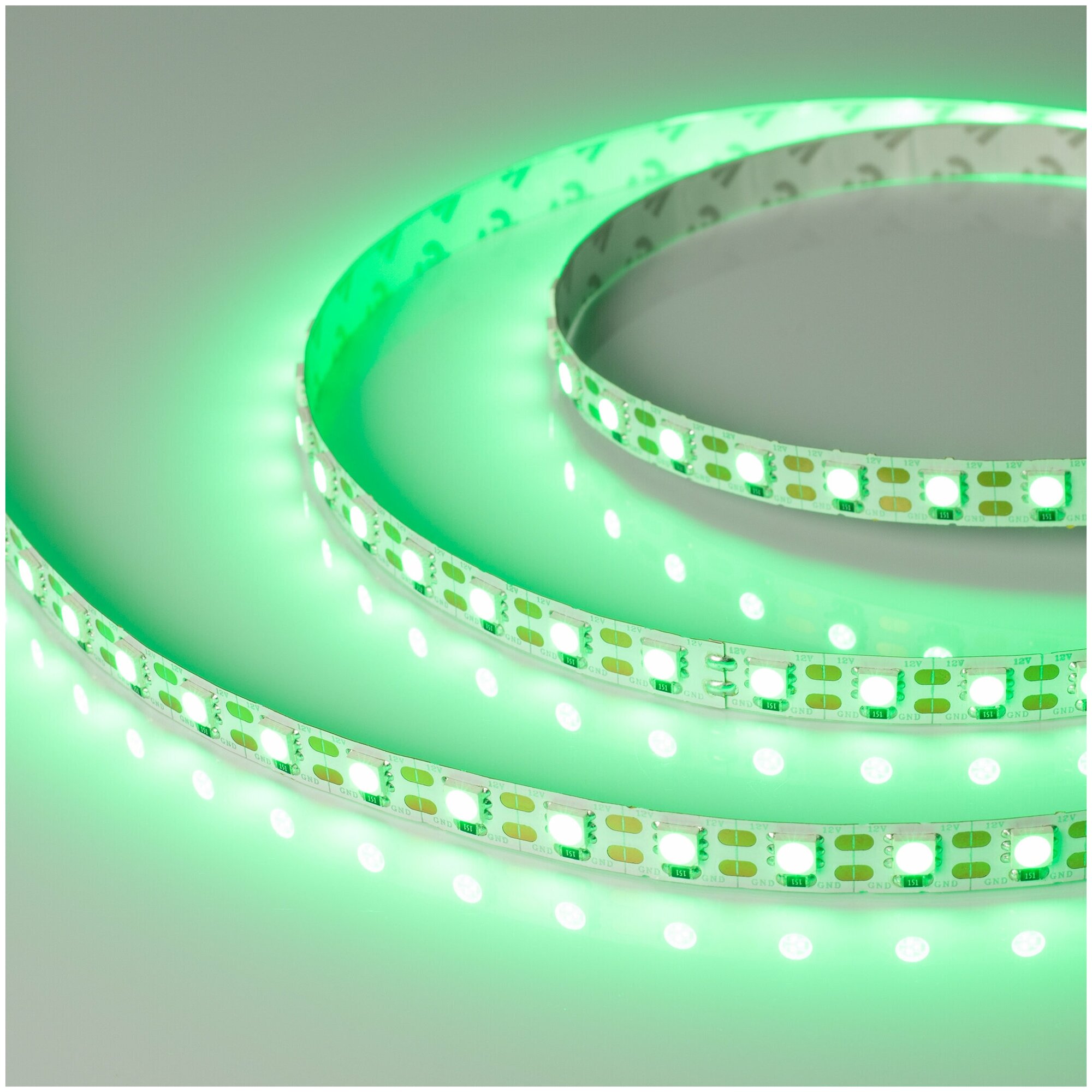 Светодиодная лента RT 2-5000 12V Cx1 Green 2x (5060, 360 LED, LUX) (Arlight, 15.6 Вт/м, IP20) - фотография № 5