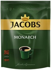 Кофе растворимый Jacobs Monarch, пакет, 240 г