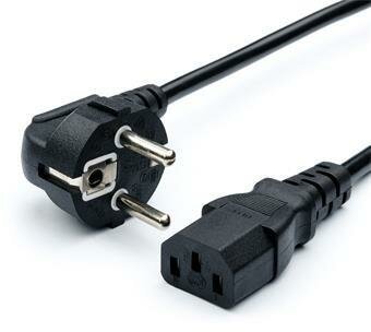 Кабель питания cee 7/7-c13 1.8m black 00-00024054 gopower