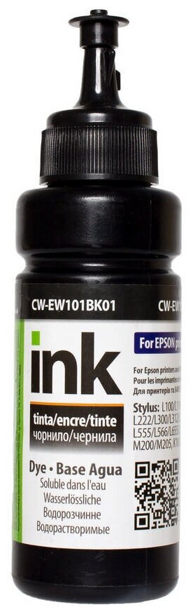 фото Чернила ColorWay для Epson L-100/200 series 100мл Black EW101Bk