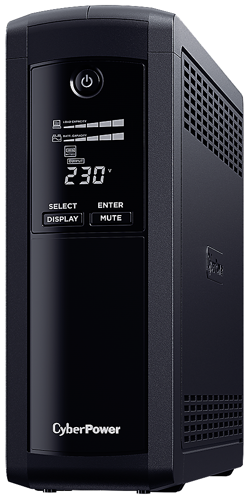 Источник бесперебойного питания CyberPower Tower 1200VA 720W VP1200EILCD - фото №1