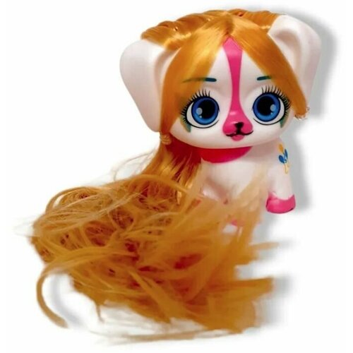 Зверьки игрушки для детей/ Цветные волосы с расческой