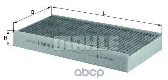 Фильтр Салона Угольный Citroen: C5 04-, C5 Break 04-, C6 05-, Peugeot: 407 04-, 407 Sw 04-, 407 Купе 05- Mahle/Knecht арт. LA.