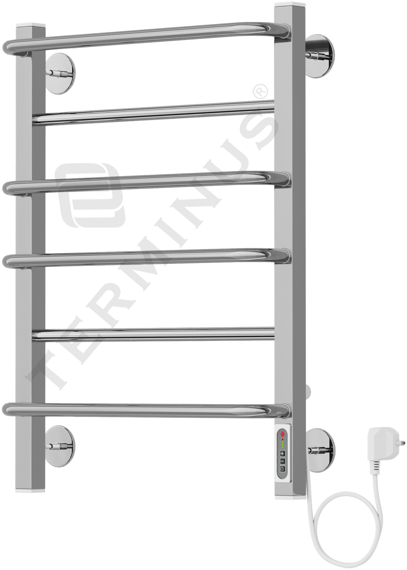 Евромикс квадро (скрытая проводка) электрический полотенцесушитель TERMINUS (532 мм / 650 мм / 500 мм)