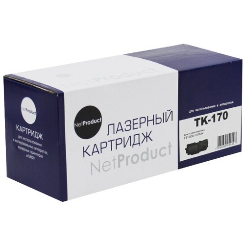 Картридж NetProduct N-TK-170, 7200 стр, черный тонер картридж hi black hb tk 170 для kyocera fs 1320d 1370dn ecosys p2135d 7 2k