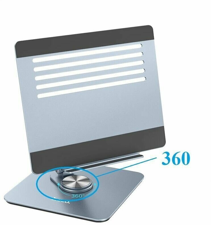 Изображение Настольный держатель для ноутбуков/планшетов Hoco PH52 Plus Aluminum Alloy, 9.7-15,6 дюймов, серый