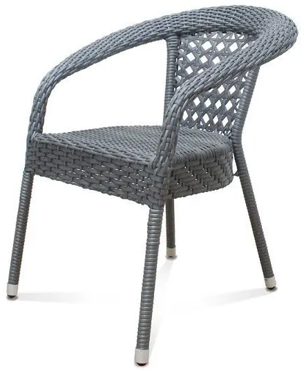 Кресло садовое из искусственного ротанга DEKO FM-2001, серый - фотография № 1