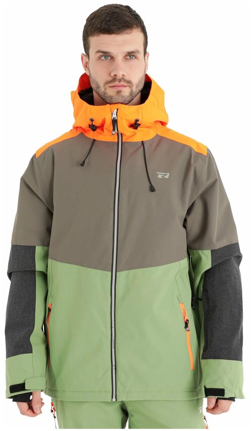 Куртка Rehall, размер M, зеленый, оранжевый