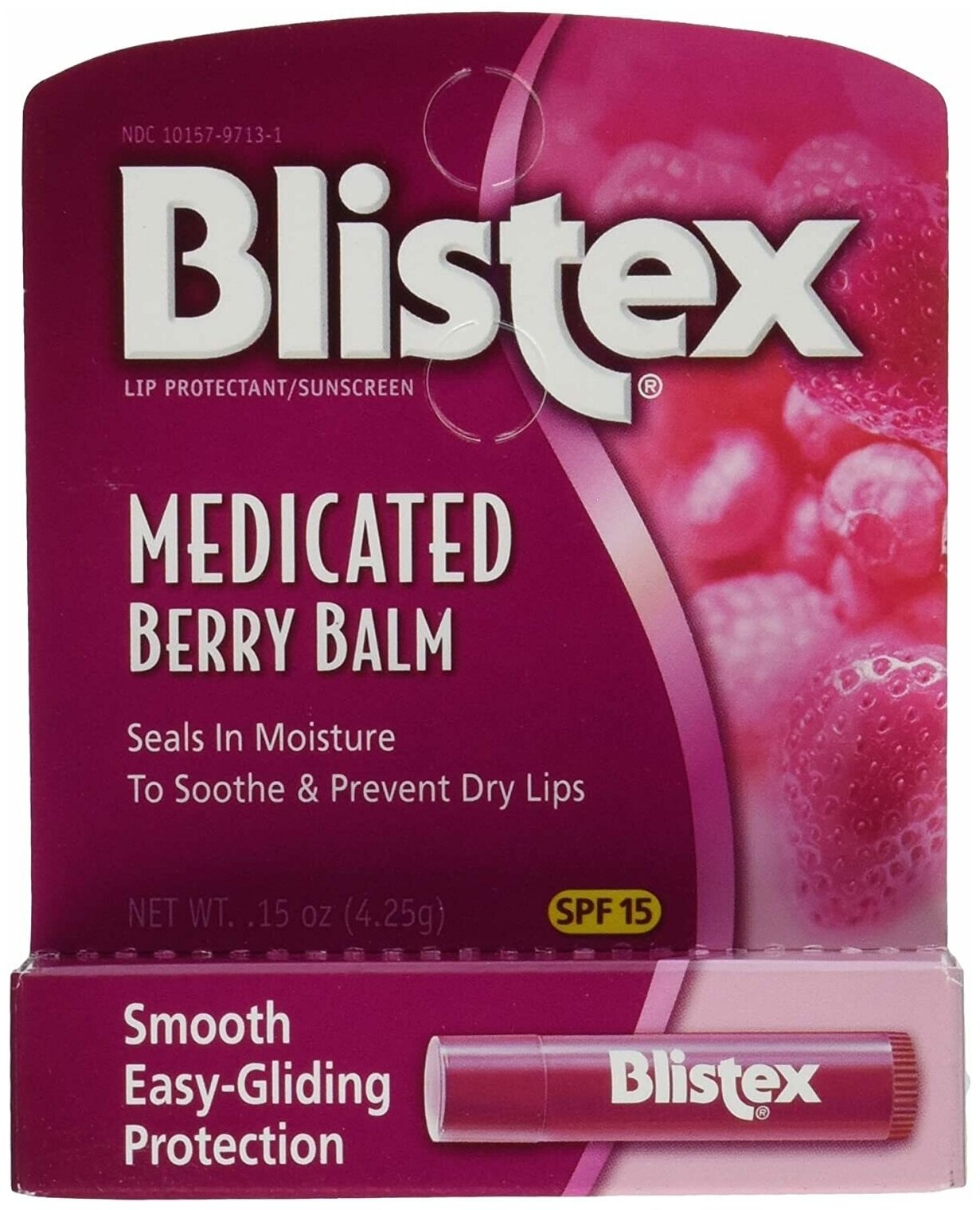 Blistex медицинский бальзам для губ SPF15 с ягодным вкусом 4,25г