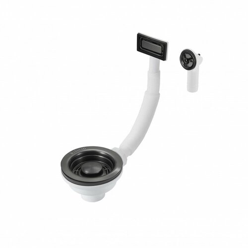 Выпуск для кухонной мойки с переливом Milacio MC013 MB чёрный матовый 2990₽