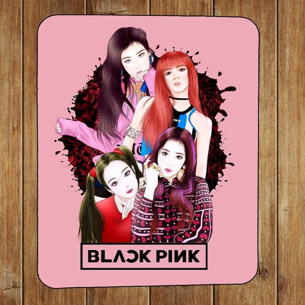 Коврик для мыши по аниме Blackpink / Black pink / Блек пинк