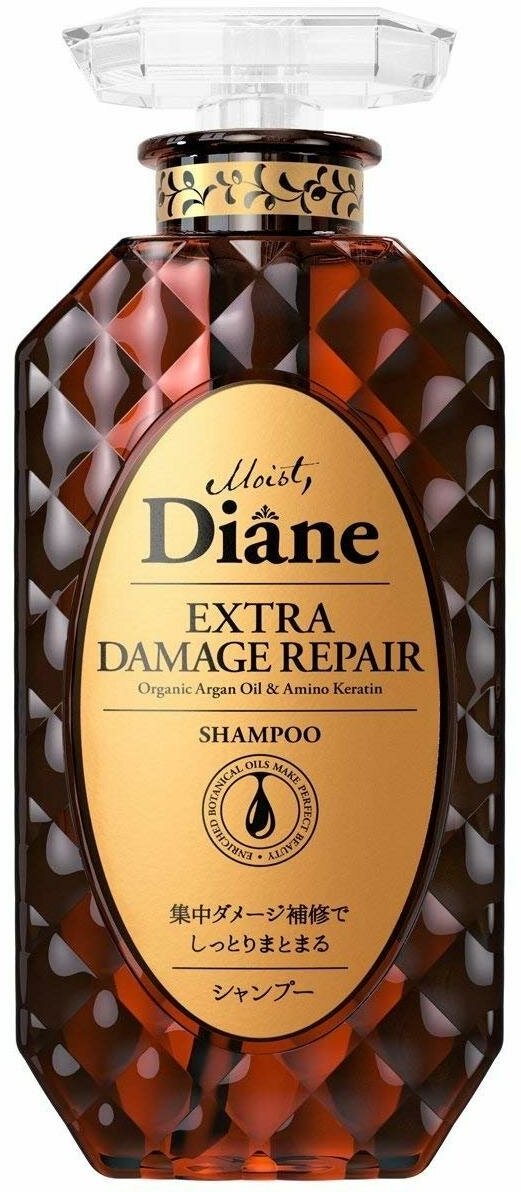 Moist Diane Extra Damage Repair Шампунь кератиновый без силиконона и сульфатов с аргановым маслом Восстановление 450 мл