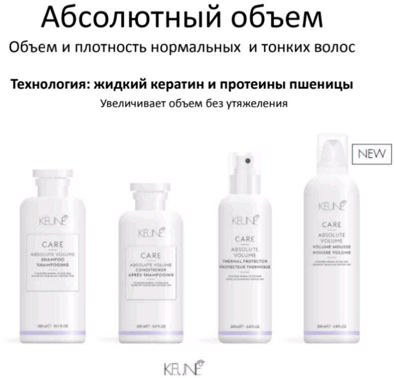 Keune Термозащита для волос "Абсолютный объем" Absolute Vol Therma, 200 мл (Keune, ) - фото №4