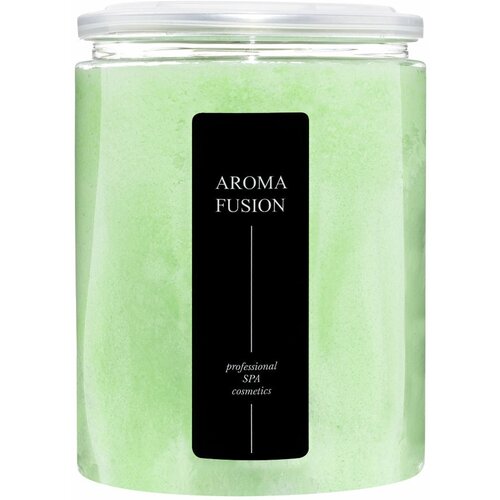 AROMA FUSION Скраб для тела соляной Лемонграсс, 1 кг