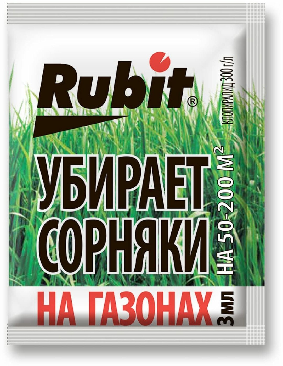 Средство от сорняков для газона Rubit БИС-300 3 мл