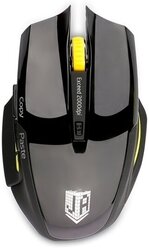 Беспроводная мышь JETACCESS Comfort OM-U54G чёрная (1200/1600/2000dpi, 5 кнопок, USB)