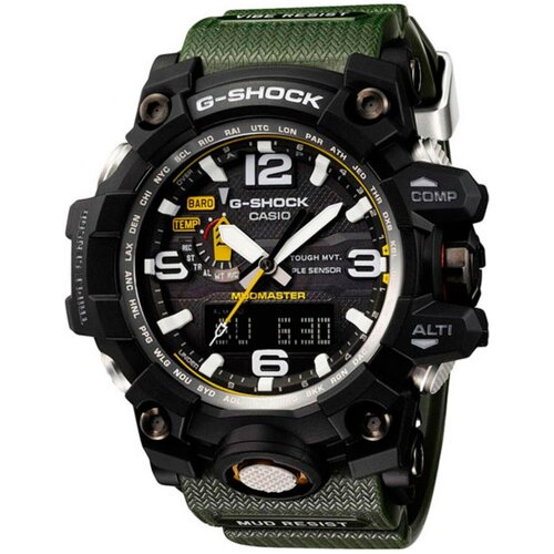 Наручные часы CASIO G-Shock, зеленый, черный casio g shock gwg 1000 1a3