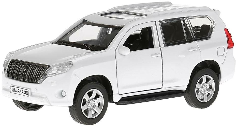 Модель машины Технопарк Toyota Land Cruiser Prado, белая, инерционная PRADO-WH