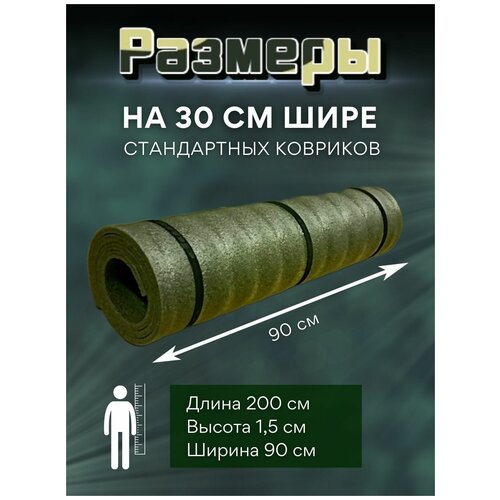 фото Коврик туристический толстый каремат пенка 15мм нет бренда