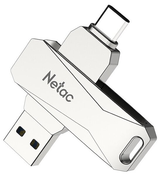 USB Flash Drive 256Gb - Netac U782C USB 3.0 + Type-C NT03U782C-256G-30PN