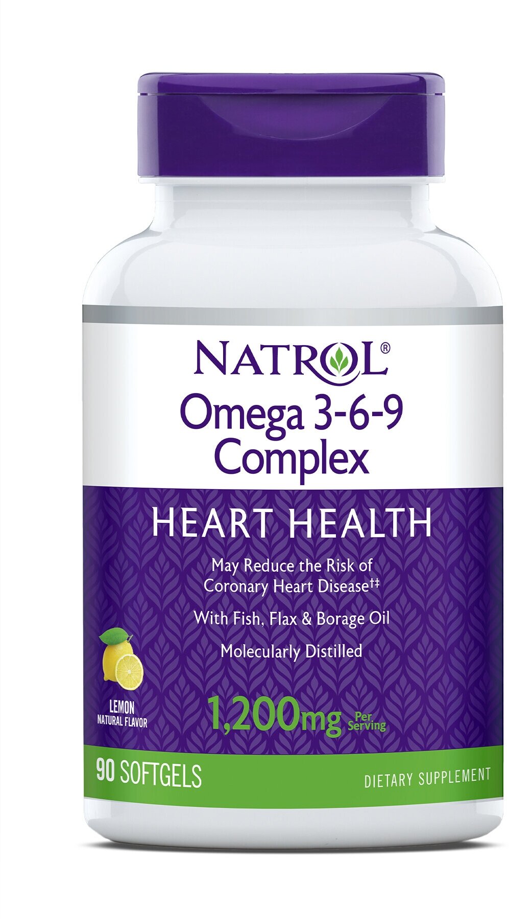 Omega 3-6-9 Complex капс., 1200 мг, 90 шт., лимон