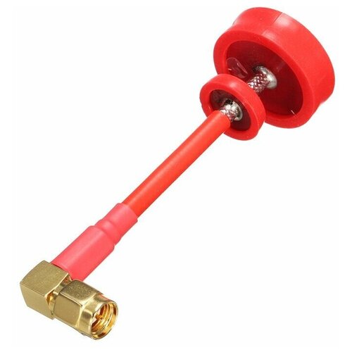 Антенна Realacc Pagoda RHCP видео FPV 5.8ghz красная с многоосевым коэффициентом усиления ФПВ видео 5,8G SMA, RP-SMA